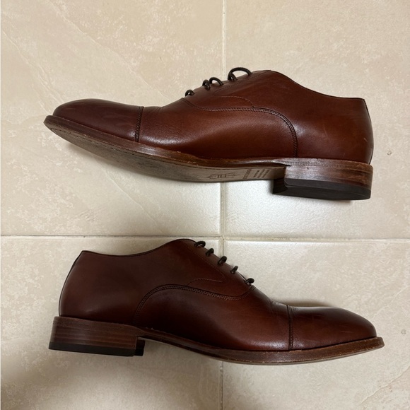 Beckett Simonon Dean Oxfords Full Grain Leather Oak Color Size 7 US Men’s